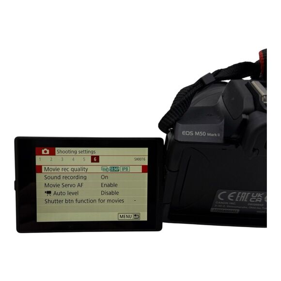 Canon EOS M50 Mark II 4K 24.1MP 15-45mm Lens Mirrorless Vlog Creator Kit - Picture 9 of 13